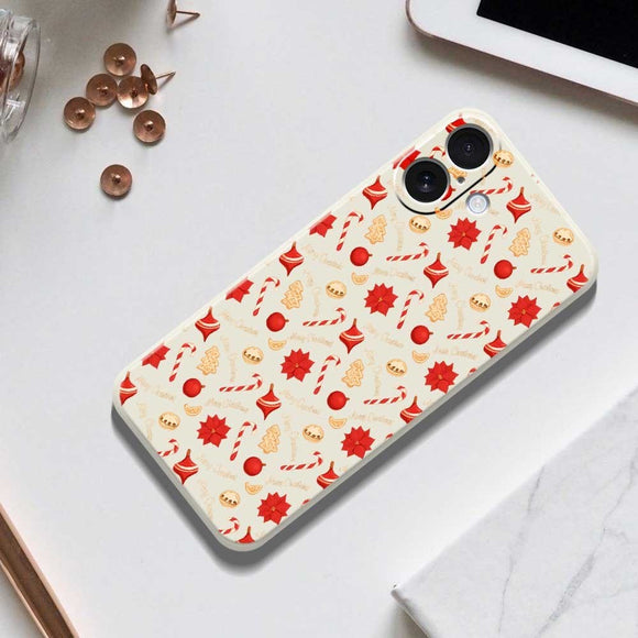 EIDERWOOD iPhone 17 Jule Cover - Fleksibelt Plastik - Juleslik / Grøn