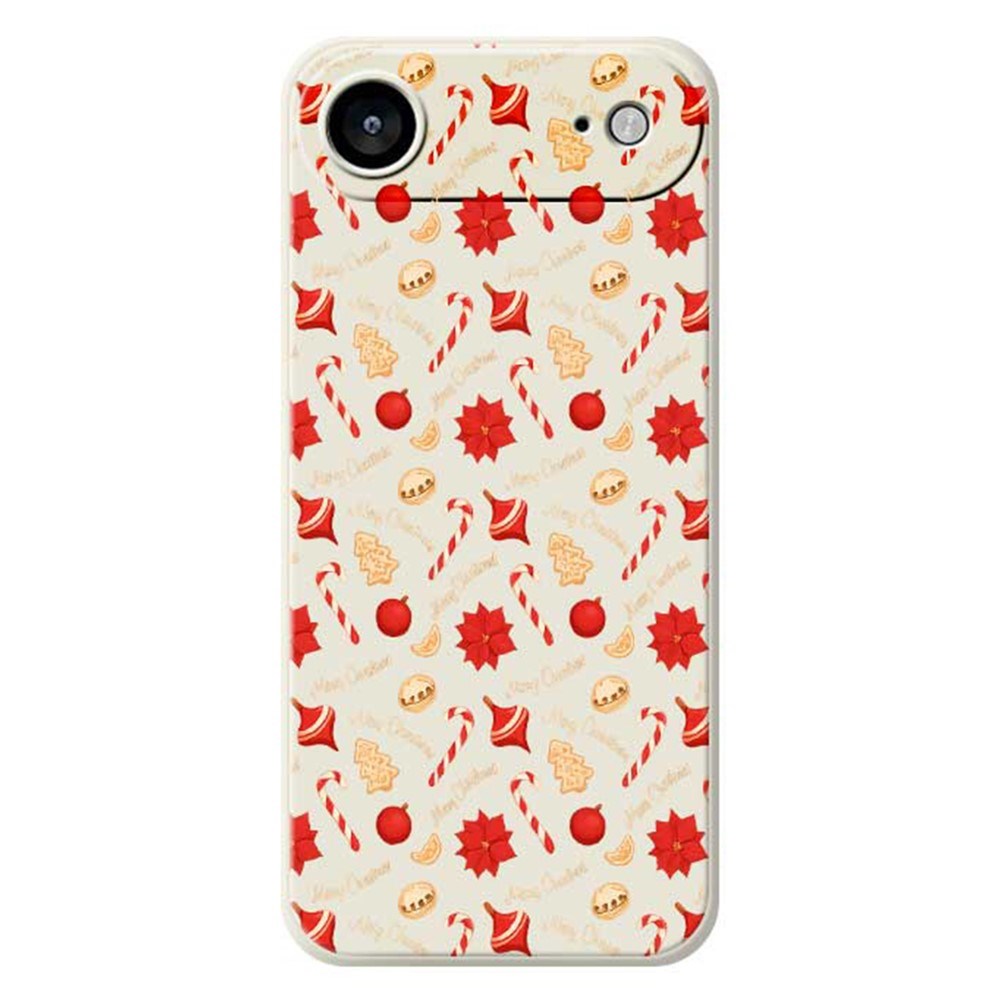 EIDERWOOD iPhone Air Jule Cover - Fleksibelt Plastik - Juleslik / Beige