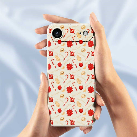 EIDERWOOD iPhone Air Jule Cover - Fleksibelt Plastik - Juleslik / Beige