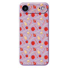 EIDERWOOD iPhone Air Jule Cover - Fleksibelt Plastik - Juleslik / Lilla