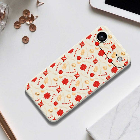 EIDERWOOD iPhone Air Jule Cover - Fleksibelt Plastik - Juleslik / Lilla