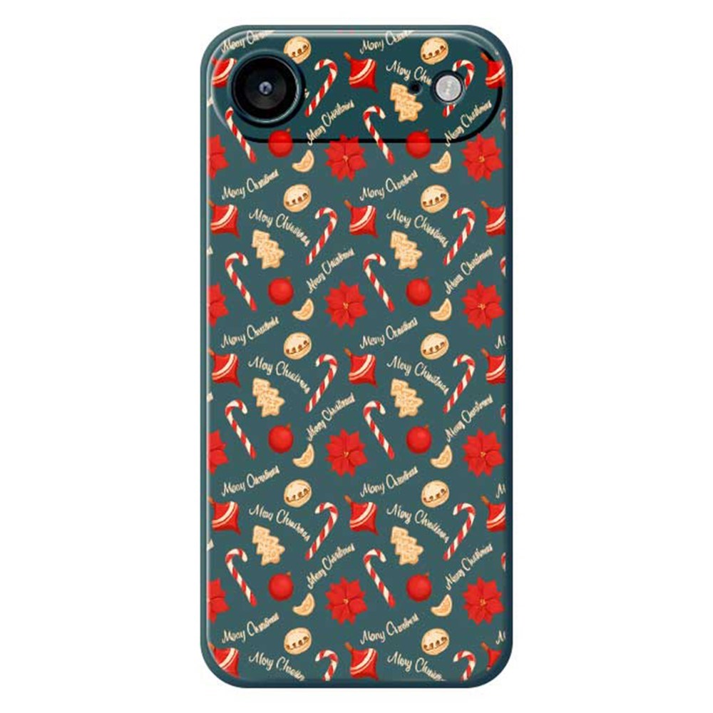 EIDERWOOD iPhone Air Jule Cover - Fleksibelt Plastik - Juleslik / Grøn