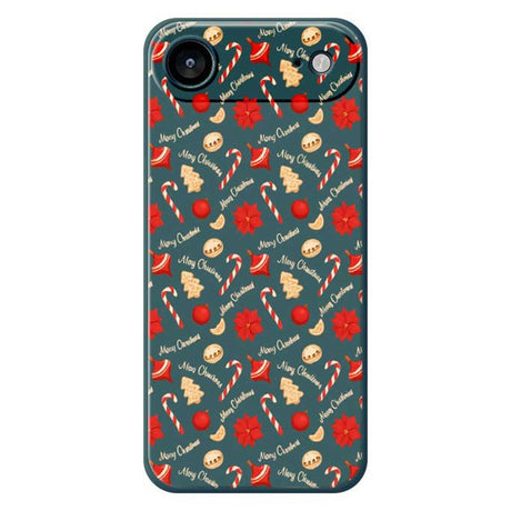 EIDERWOOD iPhone Air Jule Cover - Fleksibelt Plastik - Juleslik / Grøn