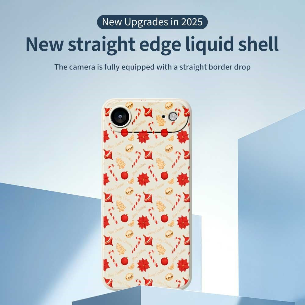 EIDERWOOD iPhone Air Jule Cover - Fleksibelt Plastik - Juleslik / Grøn