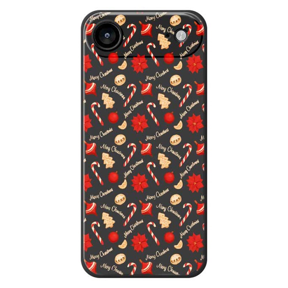 EIDERWOOD iPhone Air Jule Cover - Fleksibelt Plastik - Juleslik / Sort