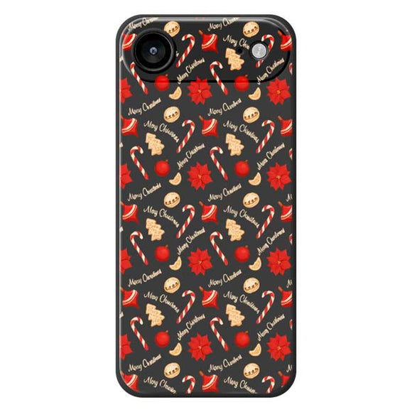 EIDERWOOD iPhone Air Jule Cover - Fleksibelt Plastik - Juleslik / Sort
