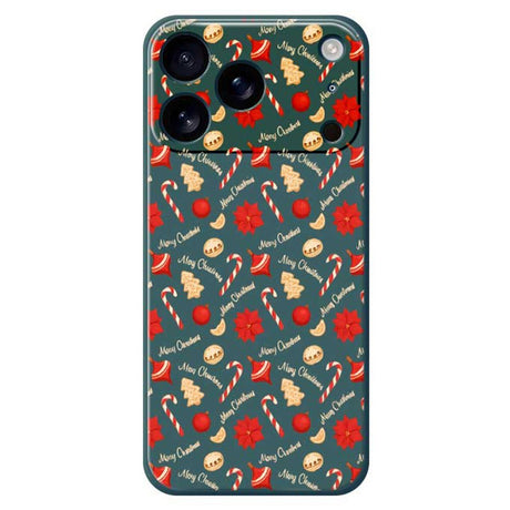 EIDERWOOD iPhone 17 Pro Jule Cover - Fleksibelt Plastik - Juleslik / Grøn