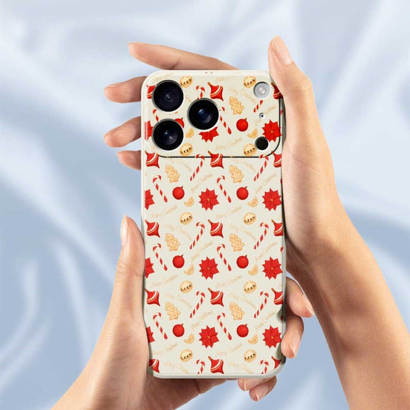 EIDERWOOD iPhone 17 Pro Jule Cover - Fleksibelt Plastik - Juleslik / Grøn
