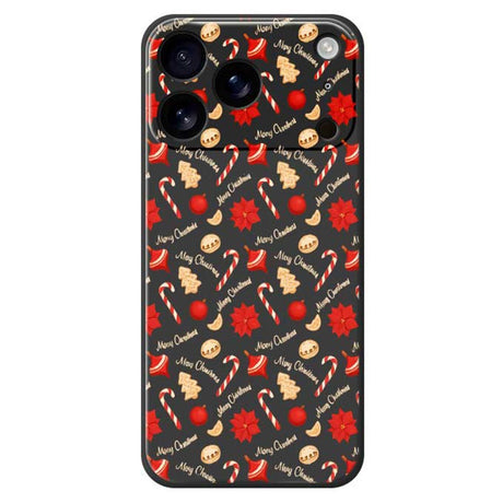 EIDERWOOD iPhone 17 Pro Jule Cover - Fleksibelt Plastik - Juleslik / Sort