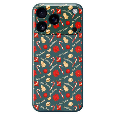 EIDERWOOD iPhone 17 Pro Max Jule Cover - Fleksibelt Plastik - Juleslik / Grøn