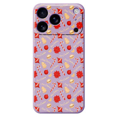 EIDERWOOD iPhone 17 Pro Max Jule Cover - Fleksibelt Plastik - Juleslik / Lilla