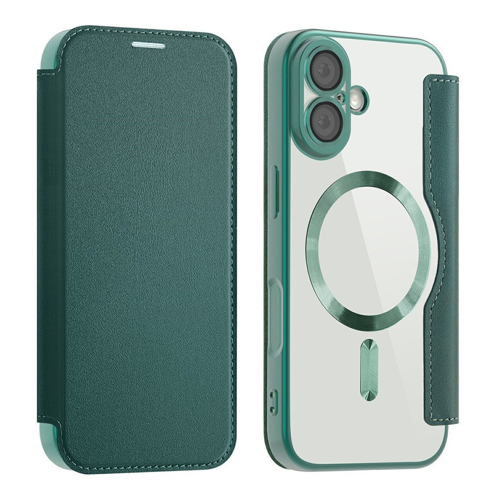 EIDERWOOD iPhone 17 Flipcover m. Gennemsigtig Bagside - MagSafe Kompatibel - Grøn