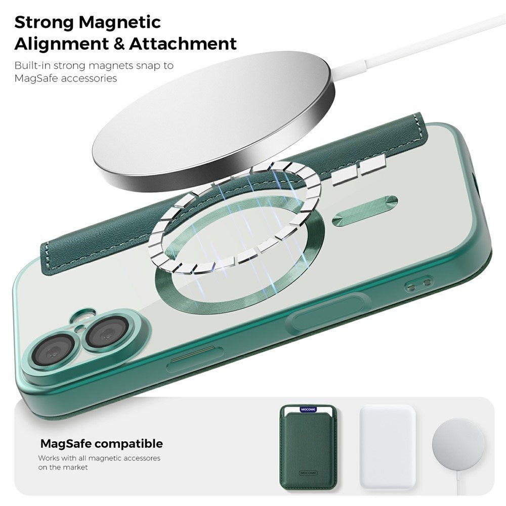EIDERWOOD iPhone 17 Flipcover m. Gennemsigtig Bagside - MagSafe Kompatibel - Grøn