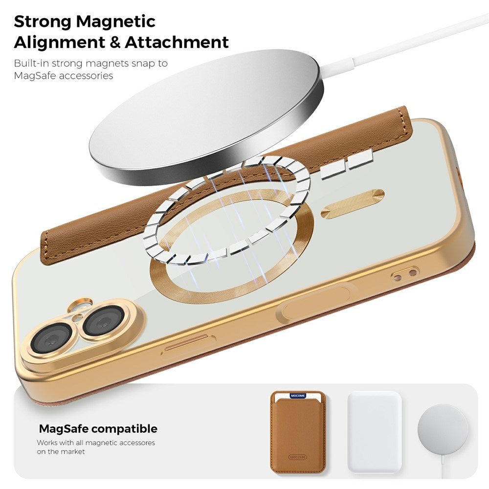 EIDERWOOD iPhone 17 Flipcover m. Gennemsigtig Bagside - MagSafe Kompatibel - Brun