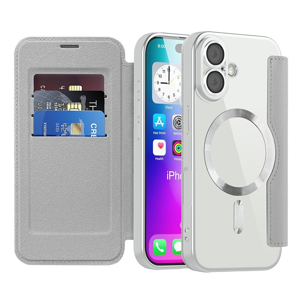 EIDERWOOD iPhone 17 Flipcover m. Gennemsigtig Bagside - MagSafe Kompatibel - Grå