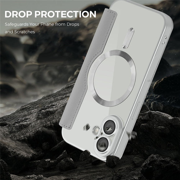 EIDERWOOD iPhone 17 Flipcover m. Gennemsigtig Bagside - MagSafe Kompatibel - Grå