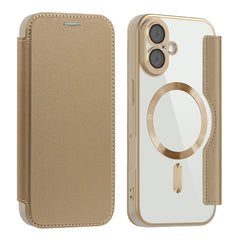 EIDERWOOD iPhone 17 Flipcover m. Gennemsigtig Bagside - MagSafe Kompatibel - Guld