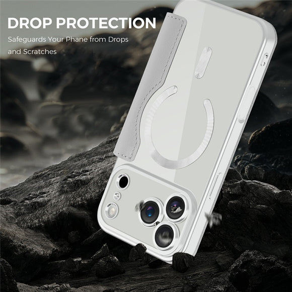 EIDERWOOD iPhone 17 Pro Flipcover m. Gennemsigtig Bagside - MagSafe Kompatibel - Grå