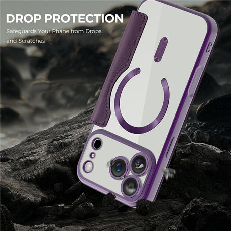EIDERWOOD iPhone 17 Pro Flipcover m. Gennemsigtig Bagside - MagSafe Kompatibel - Lilla