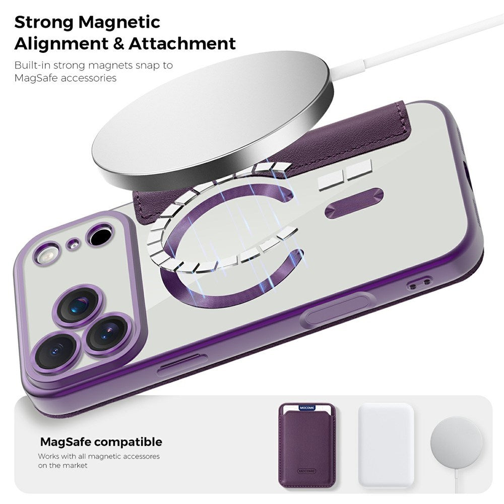 EIDERWOOD iPhone 17 Pro Flipcover m. Gennemsigtig Bagside - MagSafe Kompatibel - Lilla