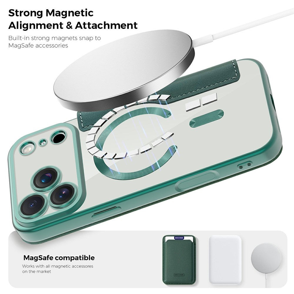 EIDERWOOD iPhone 17 Pro Flipcover m. Gennemsigtig Bagside - MagSafe Kompatibel - Grøn