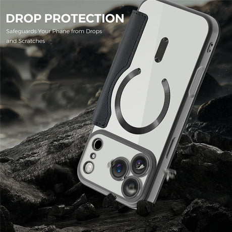 EIDERWOOD iPhone 17 Pro Flipcover m. Gennemsigtig Bagside - MagSafe Kompatibel - Sort