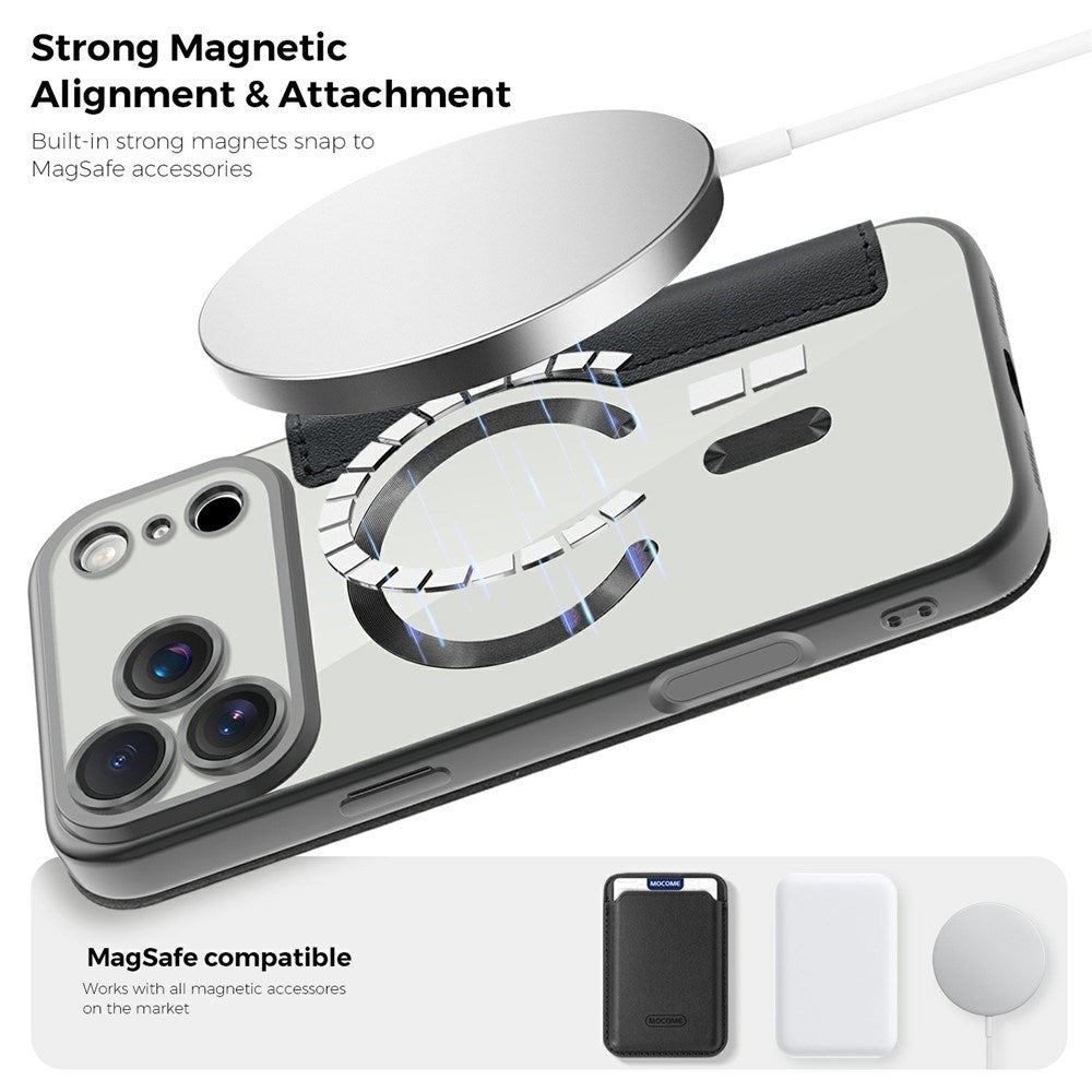 EIDERWOOD iPhone 17 Pro Flipcover m. Gennemsigtig Bagside - MagSafe Kompatibel - Sort