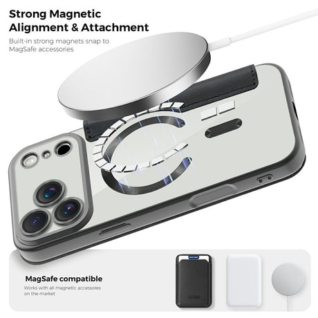 EIDERWOOD iPhone 17 Pro Flipcover m. Gennemsigtig Bagside - MagSafe Kompatibel - Sort