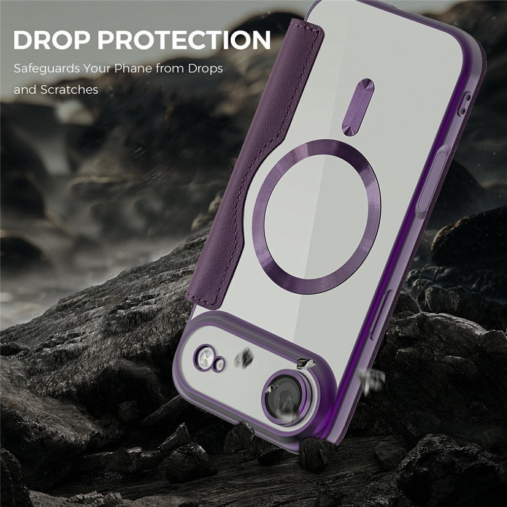 EIDERWOOD iPhone Air Flipcover m. Gennemsigtig Bagside - MagSafe Kompatibel - Lilla