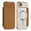 EIDERWOOD iPhone Air Flipcover m. Gennemsigtig Bagside - MagSafe Kompatibel - Brun