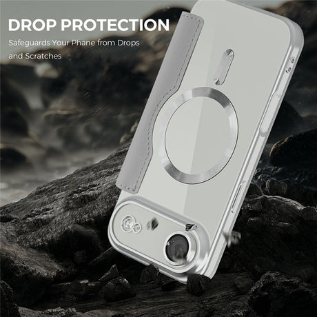 EIDERWOOD iPhone Air Flipcover m. Gennemsigtig Bagside - MagSafe Kompatibel - Grå