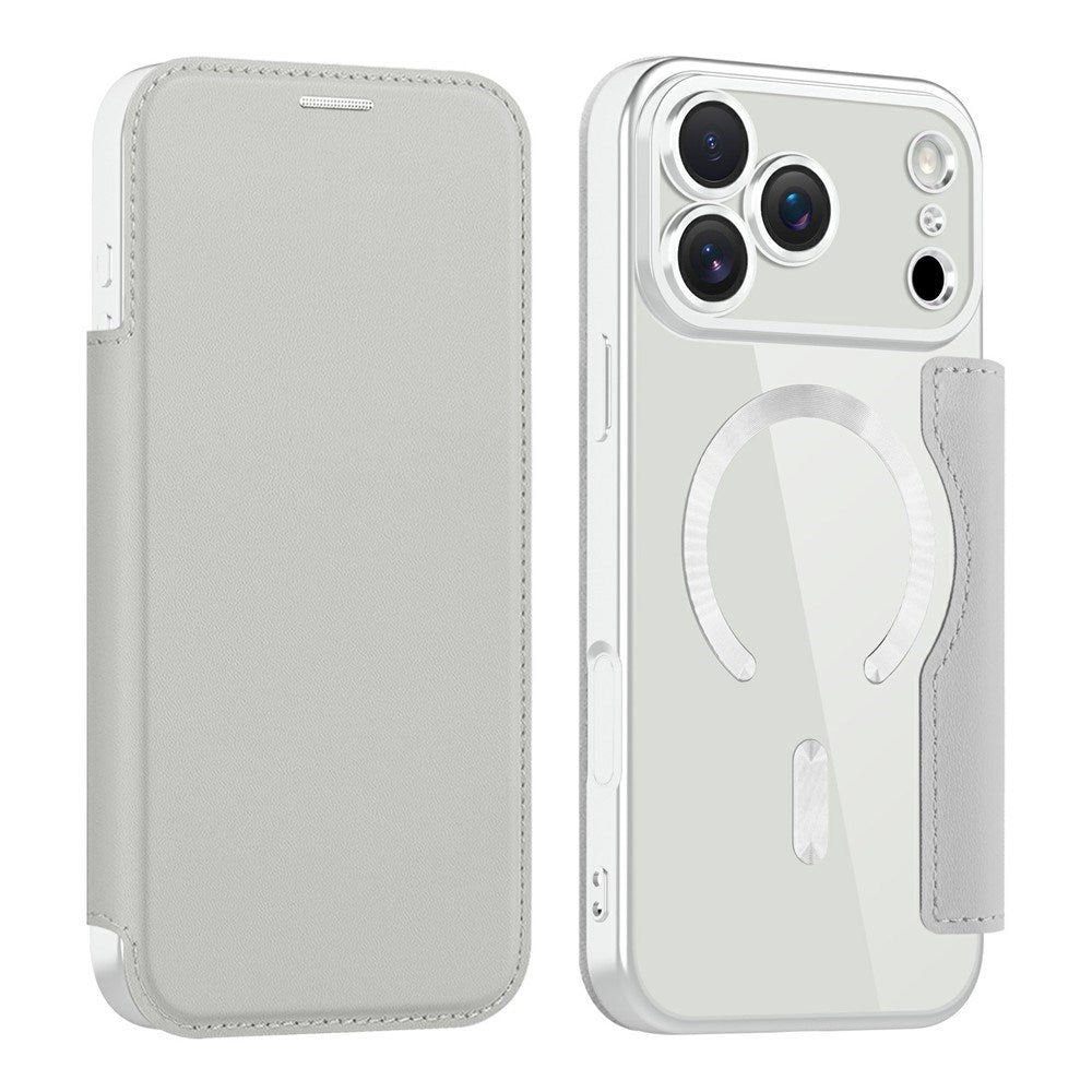 EIDERWOOD iPhone 17 Pro Max Flipcover m. Gennemsigtig Bagside - MagSafe Kompatibel - Grå