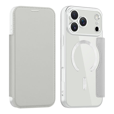 EIDERWOOD iPhone 17 Pro Max Flipcover m. Gennemsigtig Bagside - MagSafe Kompatibel - Grå
