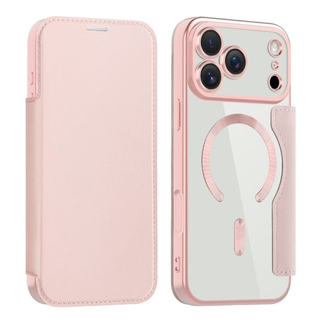 EIDERWOOD iPhone 17 Pro Max Flipcover m. Gennemsigtig Bagside - MagSafe Kompatibel - Lyserød