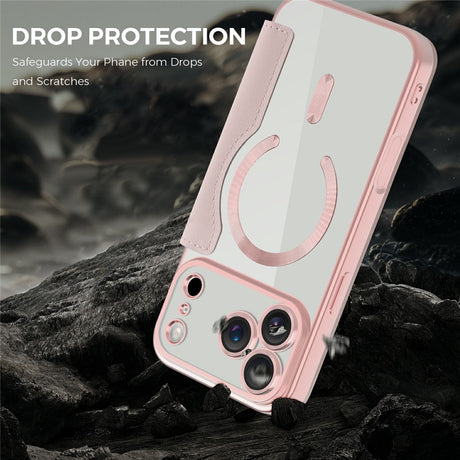 EIDERWOOD iPhone 17 Pro Max Flipcover m. Gennemsigtig Bagside - MagSafe Kompatibel - Lyserød