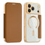 EIDERWOOD iPhone 17 Pro Max Flipcover m. Gennemsigtig Bagside - MagSafe Kompatibel - Brun