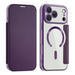 EIDERWOOD iPhone 17 Pro Max Flipcover m. Gennemsigtig Bagside - MagSafe Kompatibel - Lilla