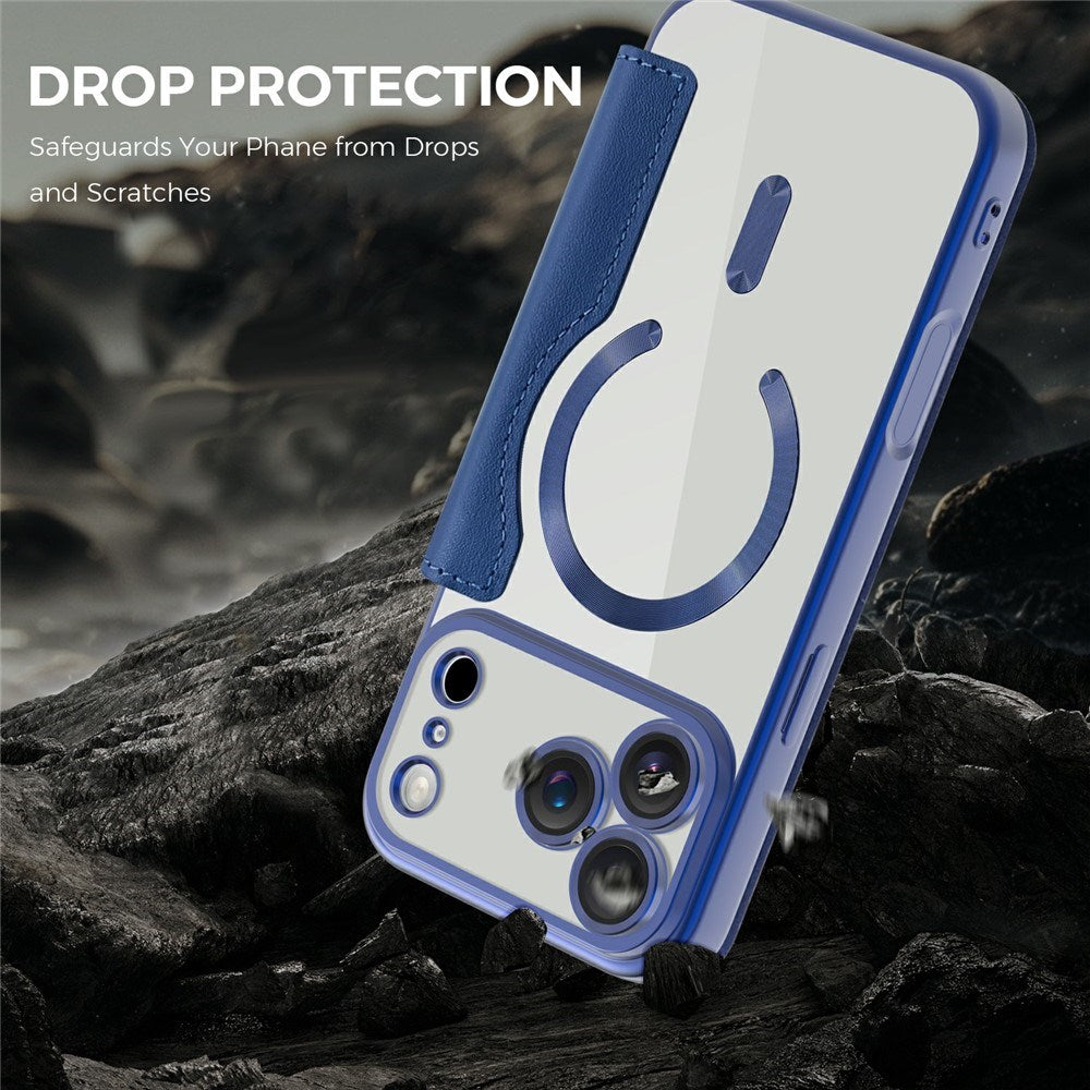 EIDERWOOD iPhone 17 Pro Max Flipcover m. Gennemsigtig Bagside - MagSafe Kompatibel - Mørkeblå