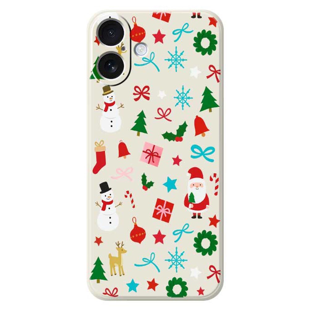 EIDERWOOD iPhone 17 Jule Cover - Fleksibelt Plastik - Juledekorationer / Beige