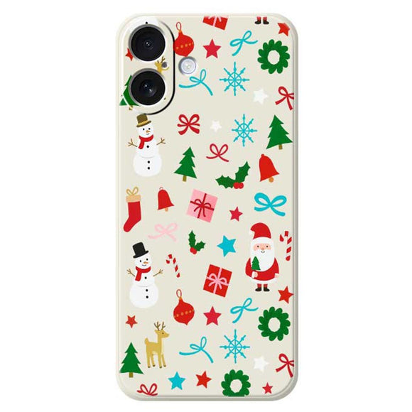 EIDERWOOD iPhone 17 Jule Cover - Fleksibelt Plastik - Juledekorationer / Beige