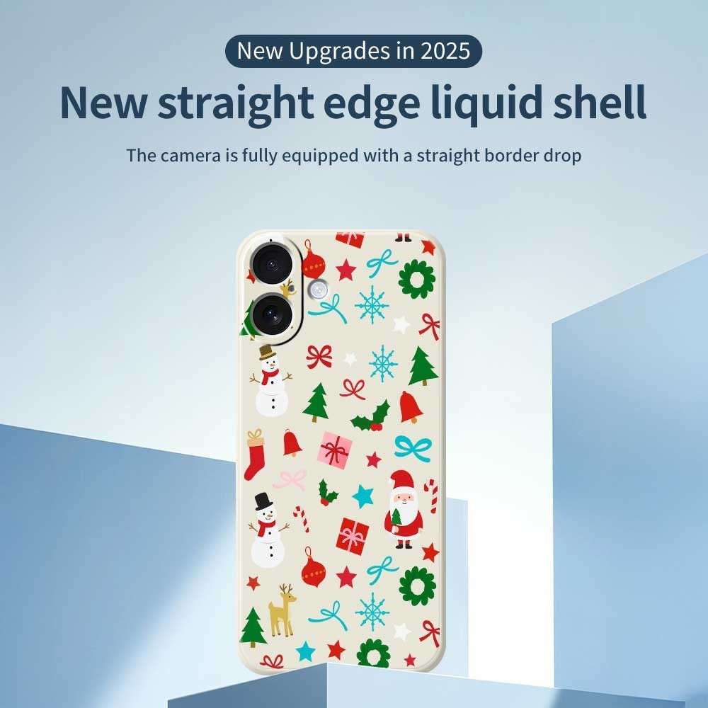EIDERWOOD iPhone 17 Jule Cover - Fleksibelt Plastik - Juledekorationer / Beige
