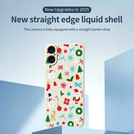 EIDERWOOD iPhone 17 Jule Cover - Fleksibelt Plastik - Juledekorationer / Beige