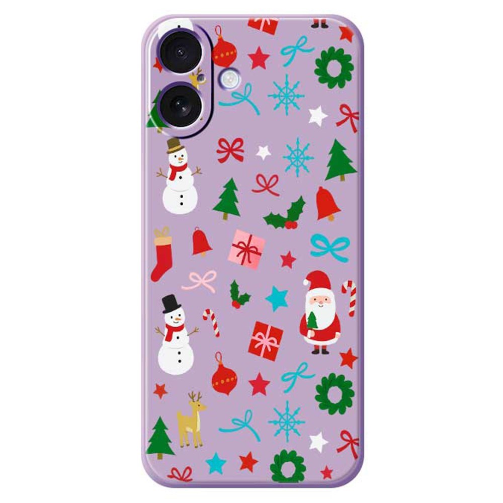 EIDERWOOD iPhone 17 Jule Cover - Fleksibelt Plastik - Juledekorationer / Lilla