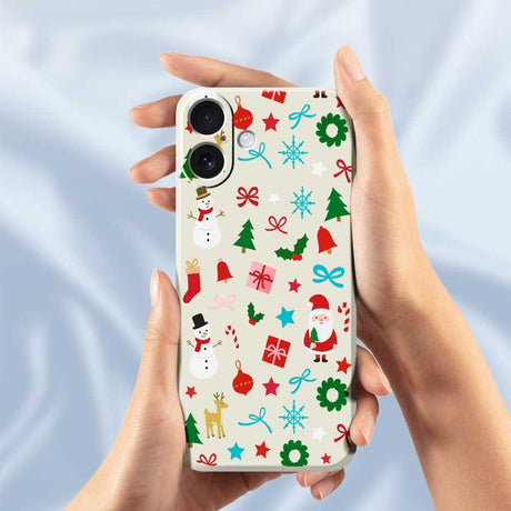 EIDERWOOD iPhone 17 Jule Cover - Fleksibelt Plastik - Juledekorationer / Lilla