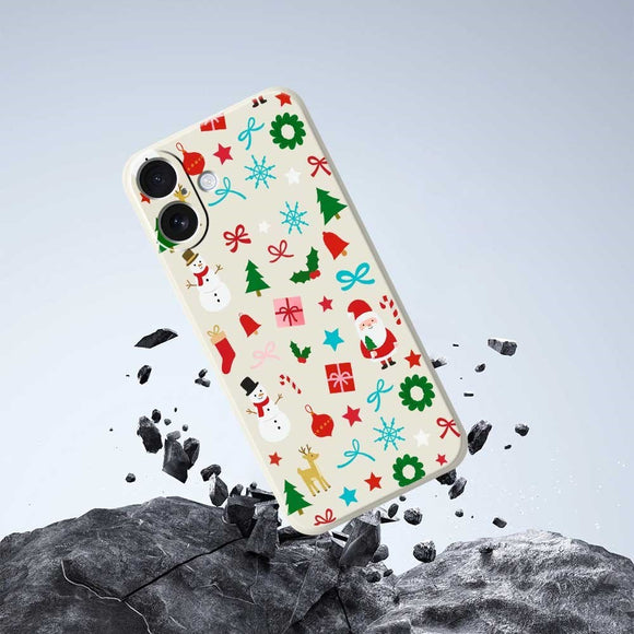 EIDERWOOD iPhone 17 Jule Cover - Fleksibelt Plastik - Juledekorationer / Lilla