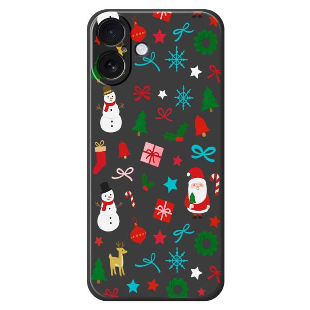 EIDERWOOD iPhone 17 Jule Cover - Fleksibelt Plastik - Juledekorationer / Sort