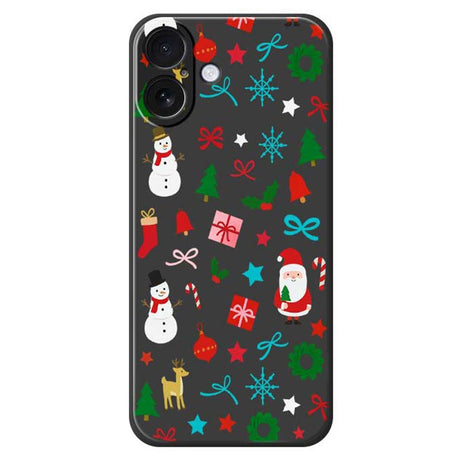 EIDERWOOD iPhone 17 Jule Cover - Fleksibelt Plastik - Juledekorationer / Sort