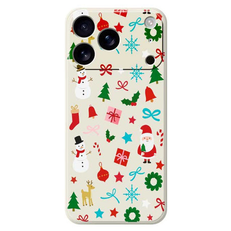 EIDERWOOD iPhone 17 Pro Jule Cover - Fleksibelt Plastik - Juledekorationer / Beige