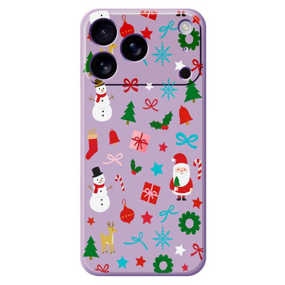 EIDERWOOD iPhone 17 Pro Jule Cover - Fleksibelt Plastik - Juledekorationer / Lilla