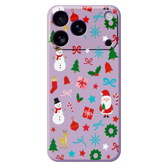EIDERWOOD iPhone 17 Pro Jule Cover - Fleksibelt Plastik - Juledekorationer / Lilla